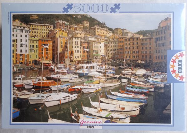Image of the puzzle 5000, Educa, Camogli, Italy, Factory Sealed, Picture of the box