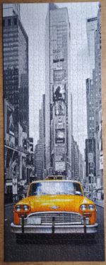 Image of the puzzle 1000, Ravensburger, New York Taxi, by Bruce Burkhardt, Complete, Picture of the puzzle