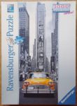 Image of the puzzle 1000, Ravensburger, New York Taxi, by Bruce Burkhardt, Complete, Picture of the box