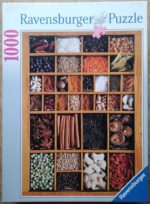 Image of the puzzle 1000, Ravensburger, Spices and More, Complete, Picture of the box