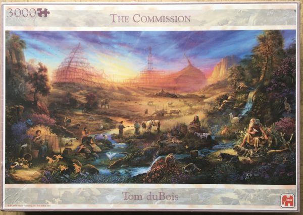 Image of the puzzle 3000, Jumbo, The Commission, Tom duBois, Factory Sealed, Picture of the box