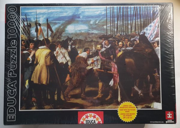 Image of the puzzle 10000, Educa, The Surrender of Breda, Diego Velazquez. Picture of the box