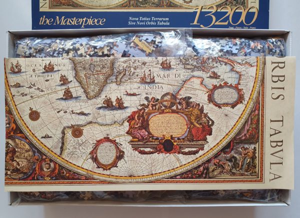 Image of the puzzle 13200, Clementoni, Nova Totius Terrarum Sive Novi Orbis Tabula. Picture of the contents of the box
