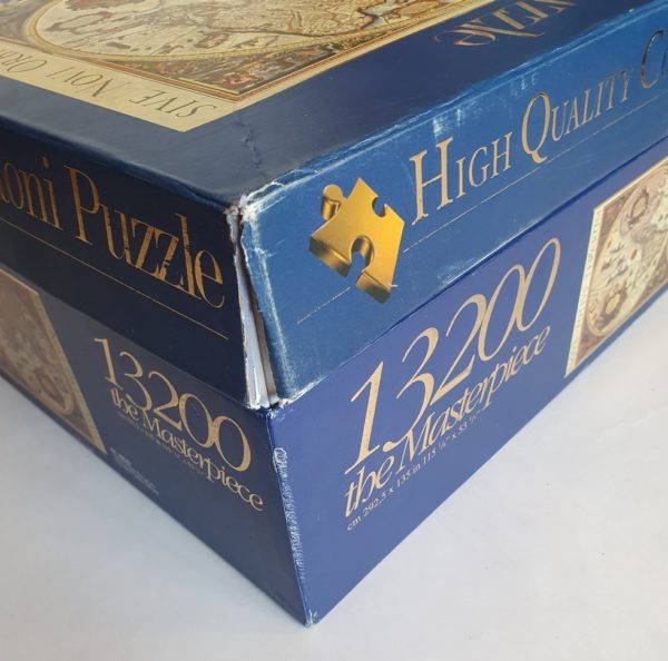 Image of the puzzle 13200, Clementoni, Nova Totius Terrarum Sive Novi Orbis Tabula. Picture of the corner1 of a box