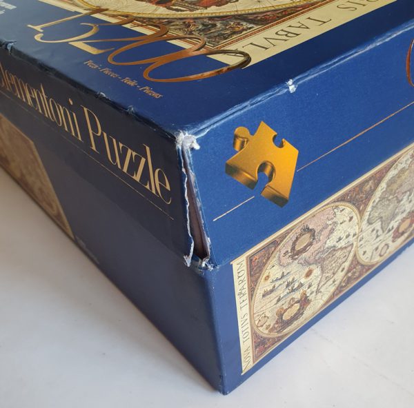 Image of the puzzle 13200, Clementoni, Nova Totius Terrarum Sive Novi Orbis Tabula. Picture of the corner2 of a box
