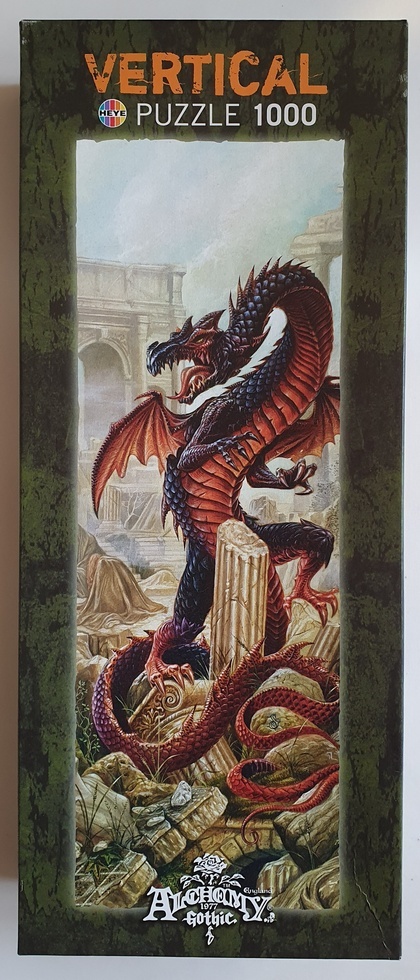 Image of the puzzle 1000, Heye, Vindicta Pendragon, Alchemy Gothic. Picture of the box
