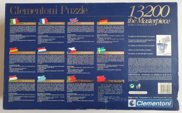 Image of the puzzle 13200, Clementoni, Nova Totius Terrarum Sive Novi Orbis Tabula. Picture of the back