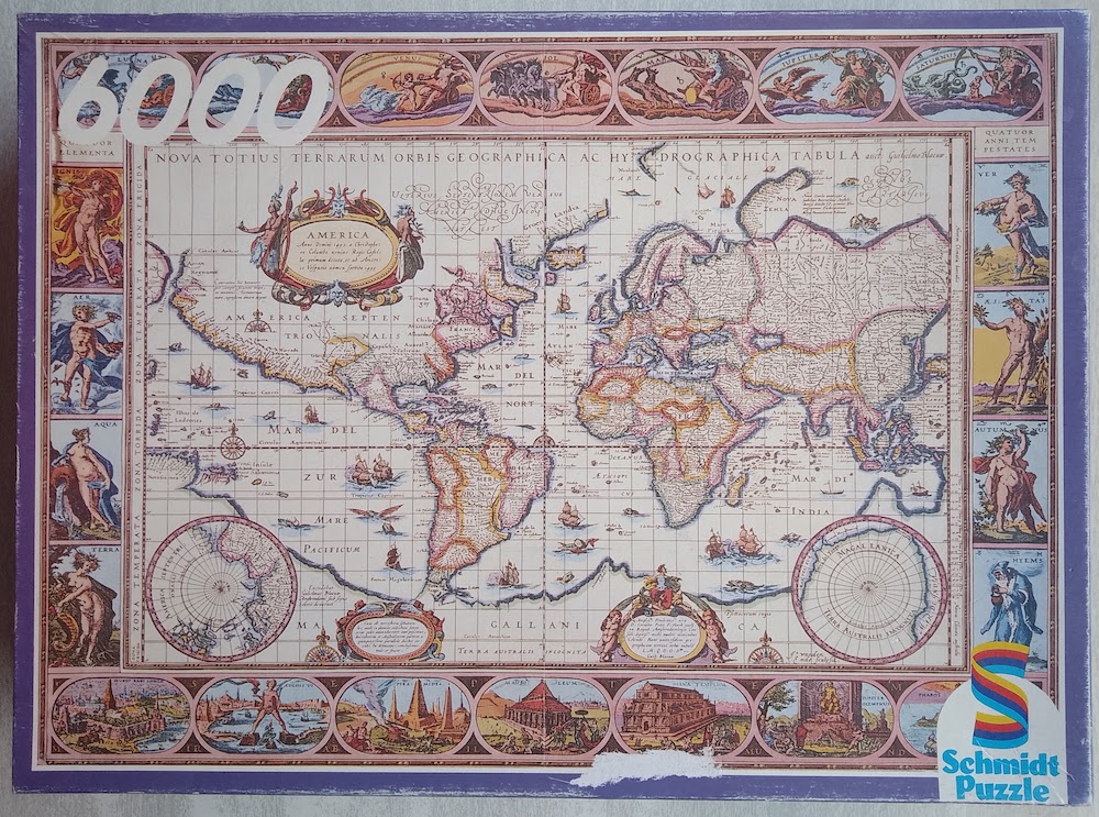 Puzzle 2000 pieces - mappemonde 1650 - ravensburger - puzzle