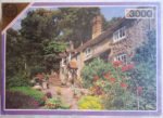 Image of the puzzle 3000, Falcon, The Stone Cottage, by Andy Williams, Factory Sealed, Picture of the box