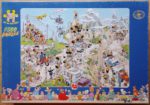 Image of the puzzle 1500, Jumbo, Tour de France, Jan van Haasteren, Complete, Picture of the box