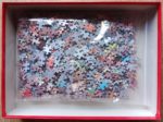 Image of the puzzle 1000, Jumbo, Eurosong Contest, Jan van Haasteren, Complete, Picture of the bag