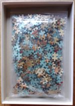 Image of the puzzle 500, MB, Children Playing with their Pet Bird, by Edmund Adler, Complete, Picture of the bag