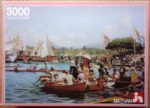 Image of the puzzle 3000, Nathan, Regatta at "the Paquis", by Frédéric Dufaux, Incomplete, Picture of the box