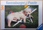 Image of the puzzle 500, Ravensburger, Golden Retriever, by Rolf Köpfle, Complete, Picture of the box