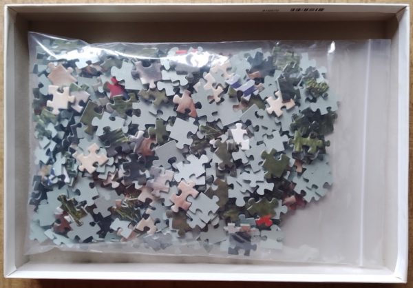 Image of the puzzle 500, Ravensburger, Golden Retriever, by Rolf Köpfle, Complete, Picture of the bag