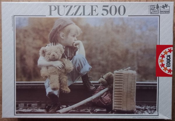 Image of the puzzle 500, Educa, Girl Travel, Complete, Picture of the box