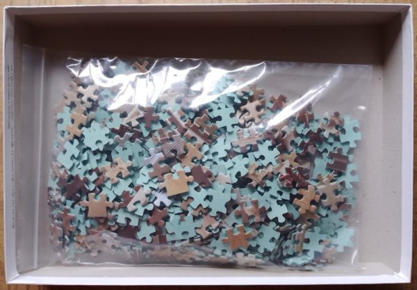 Image of the puzzle 500, Educa, Girl Travel, Complete, Picture of the bag