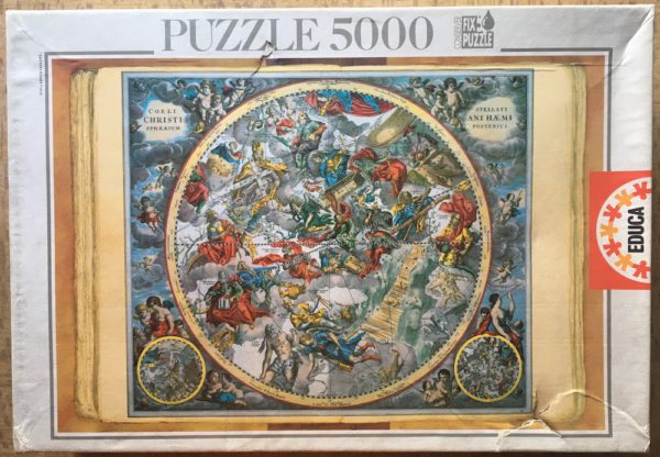 Image of the puzzle 5000, Educa, Celestial Planisphere, by Andreas Cellarius, Sealed Bag, Picture of the box