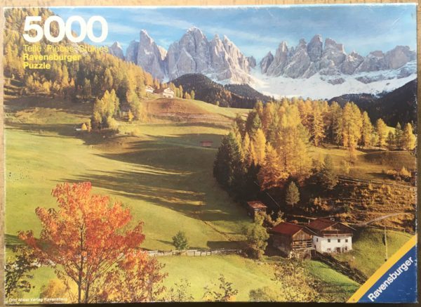 Image of the puzzle 5000, Ravensburger, Dolomites, Sealed Bag, Picture of the box