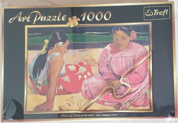 Image of the puzzle 1000, Trefl, Tahitian Women on the Beach, by Paul Gauguin, Factory Sealed, Picture of the box