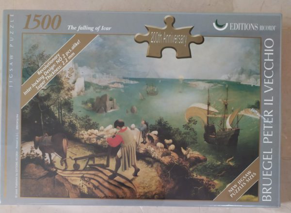 Image of the puzzle 1500, Ricordi, The Falling of Icar, by Pieter Bruegel the Elder, Picture of the box