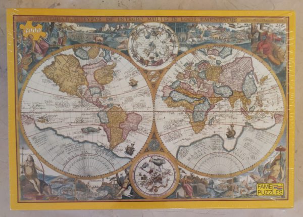 Image of the puzzle 3000, Fame, Maps, Petrus Plancius, Factory Sealed, Picture of the box