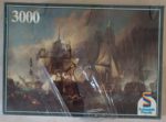 Image of the puzzle 3000, Schmidt, Battle of Trafalgar, by Clarkson Stanfield, Factory Sealed, Picture of the box