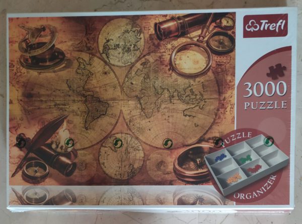 Image of the puzzle 3000, Trefl, World Map, Factory Sealed, Picture of the box