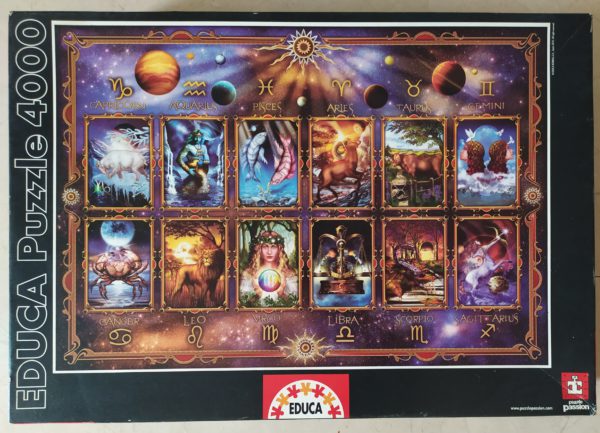 Image of the puzzle 4000, Educa, Zodiac, Ciro Marchetti, Sealed Bag, Picture of the box