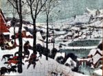 Image of the puzzle 500, Piatnik, Hunters in the Snow, by Pieter Bruegel the Elder, Complete, Picture of the puzzle