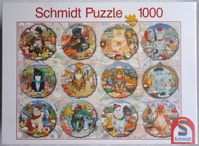 1000, Schmidt, Colorful Cat's World, Pitt Rare Puzzles