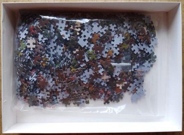 Image of the puzzle 1000, Tactic, From the Garden: Flowers and Birds, by Ferdinand von Wright, Complete, Picture of the bag