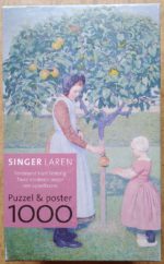 Image of the puzzle 1000, Singer Laren, Two Children under an Apple Tree, by Ferdinand Hart Nibbrig, Complete, Picture of the box