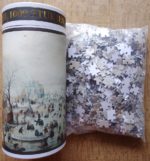 Image of the puzzle 1000, Rijksmuseum, Winter Landscape with Skaters, by Hendrick Avercamp, Complete, Picture of the bag