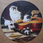 Image of the puzzle 500, Past Times, Victorian Cat Musicians (Double Sided), by Calr Reichert and Henriëtte Ronner-Knip, Complete, Picture of the puzzle