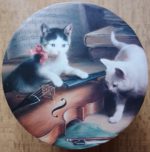 Image of the puzzle 500, Past Times, Victorian Cat Musicians (Double Sided), by Calr Reichert and Henriëtte Ronner-Knip, Complete, Picture of the box
