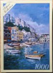 Image of the puzzle 1000, Puzzelman, The Harbor, Italy, Robert Schaar, Factory Sealed, Picture of the box