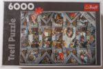 Image of the puzzle 6000, Trefl, The Sistine Chapel Ceiling, Michelangelo, Factory Sealed, Picture of the box