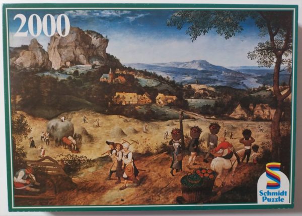 Image of the puzzle 2000, Schmidt, The Hay Harvest, Pieter Bruegel the Elder, Sealed Bag, Picture of the box