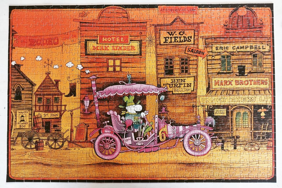 Image of the puzzle 750, Heye, Silver City, Guillermo Mordillo, Complete, Picture of the puzzle
