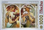 Image of the puzzle 1000, D-Toys, Fruit & Flower, by Alphonse Mucha, Complete, Picture of the box