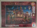 Image of the puzzle 2000, Schmidt, Moated Castle, Ciro Marchetti, Factory Sealed, Picture of the box