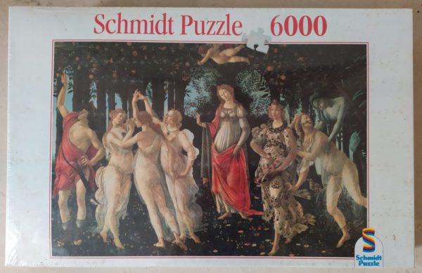 Image of the puzzle 6000, Schmidt, Allegory of Spring, Sandro Botticelli, Factory Sealed, Picture of the box