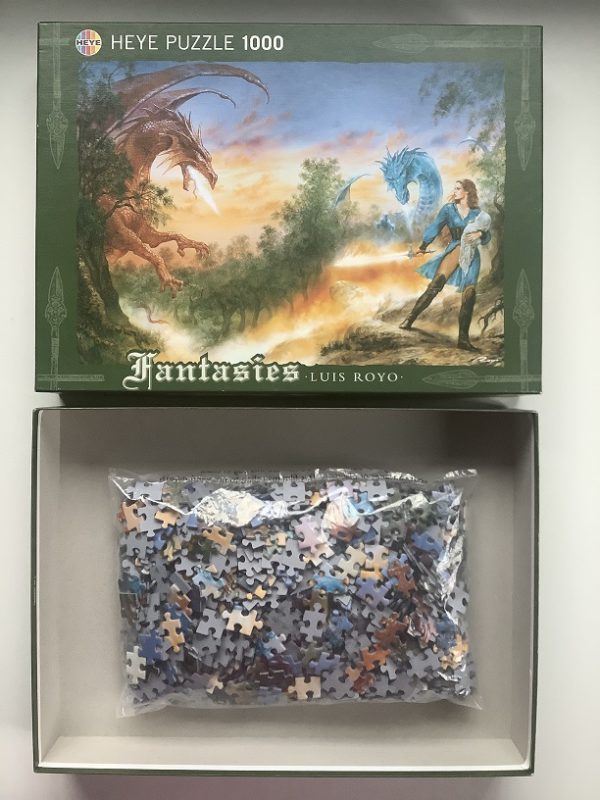 Image of the puzzle 1000, Heye, Attack, Luis Royo, Complete, Picture of the contents