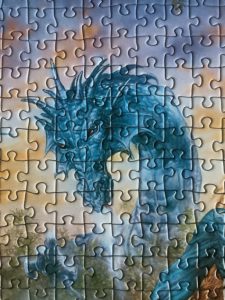 Image of the puzzle 1000, Heye, Attack, Luis Royo, Complete, Detail of the puzzle