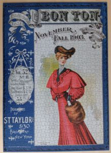 Image of the puzzle 1000, Piatnik, Bon Ton Magazine Cover 1903, Complete, Picture of the puzzle