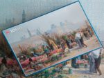 Image of the puzzle 1000, Jumbo, Flower Market by the Seine, by Georges Fraipont, Complete, Picture of the box