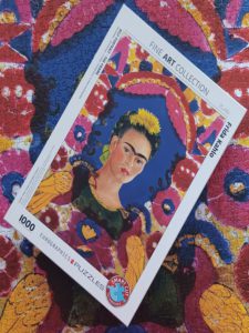 Image of the puzzle 1000, Eurographics, Self Portrait - The Frame, by Frida Kahlo, Complete, Picture of the box