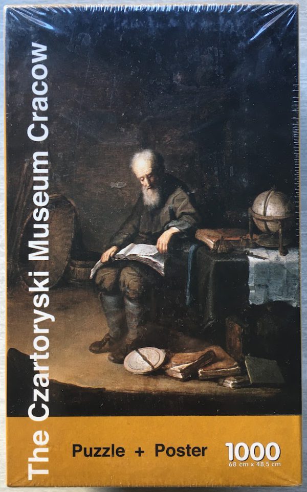 Image of the puzzle 1000, Czartoryski Museum, Philosopher in his Study, by Jacob van Spreeuwen, Factory Sealed, Picture of the box
