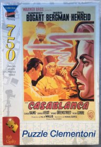 Image of the puzzle 750, Clementoni, Casablanca (Movie Poster), Sealed Bag, Picture of the box